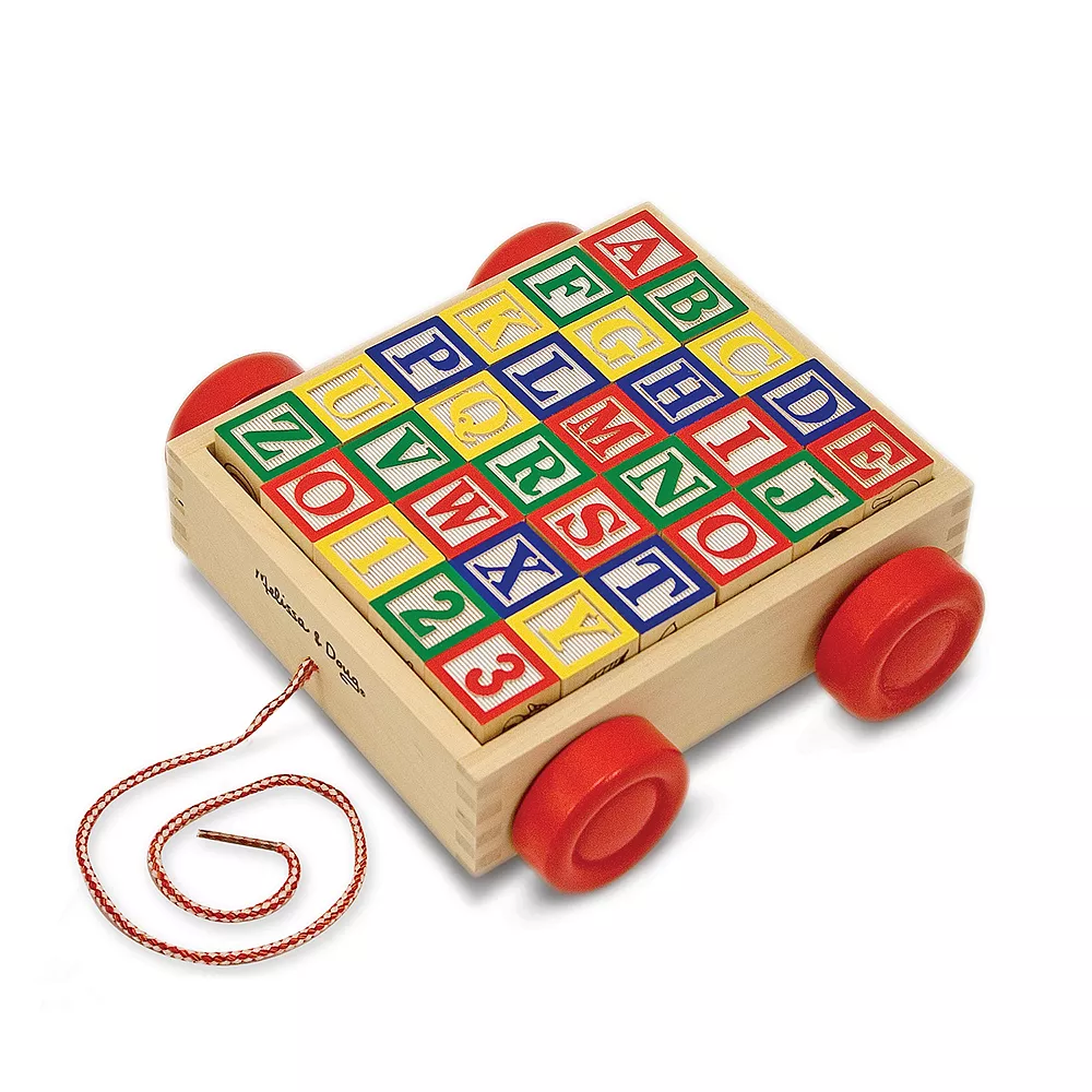 Melissa & Doug ABC Block Cart