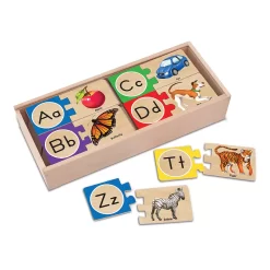 Melissa & Doug Self-Correcting Alphabet Letter Wood Puzzles