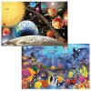 Melissa & Doug 2-pk. Planets & Sea Life Puzzles