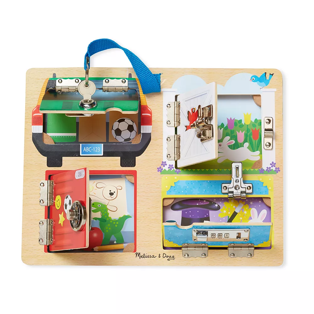 Melissa & Doug Locks & Latches Board - Image 3