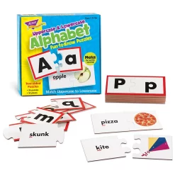 TREND Enterprises, Inc. Uppercase & Lowercase Alphabet Fun-to-Know Puzzles