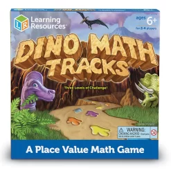 Learning Resources Dino Math Tracks Place Value Game