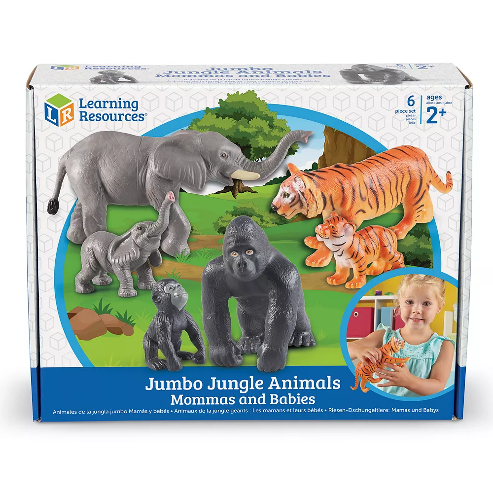 Learning Resources Mommas & Babies Jumbo Jungle Animals