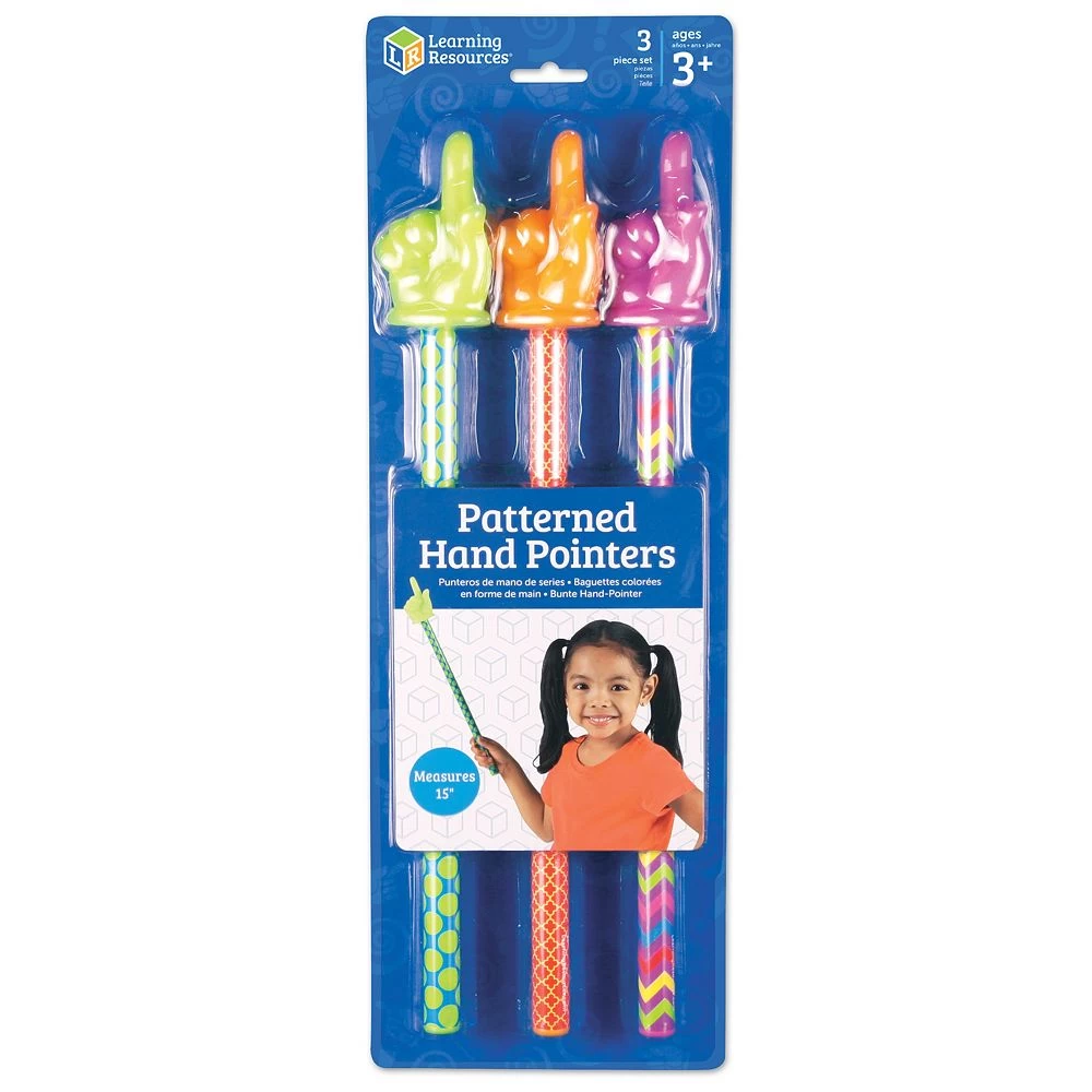 Learning Resources 3-pc. Patterned Hand Pointers Set