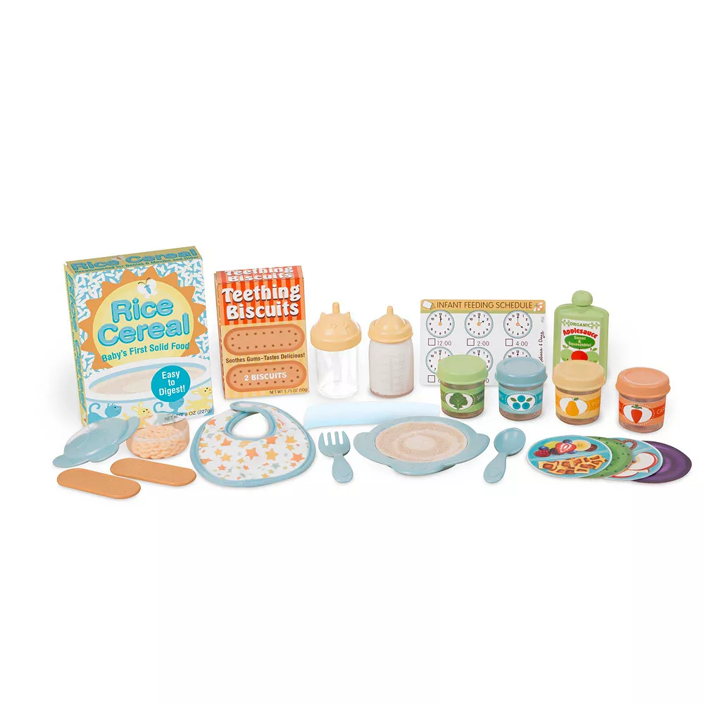 Melissa & Doug Mine To Love 24-Piece Mealtime Play Set For Dolls