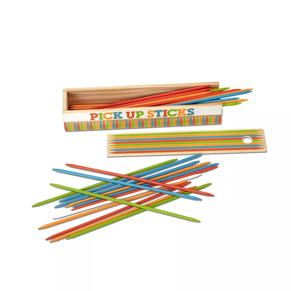 Melissa & Doug Wooden Pick-Up Sticks Tabletop Game