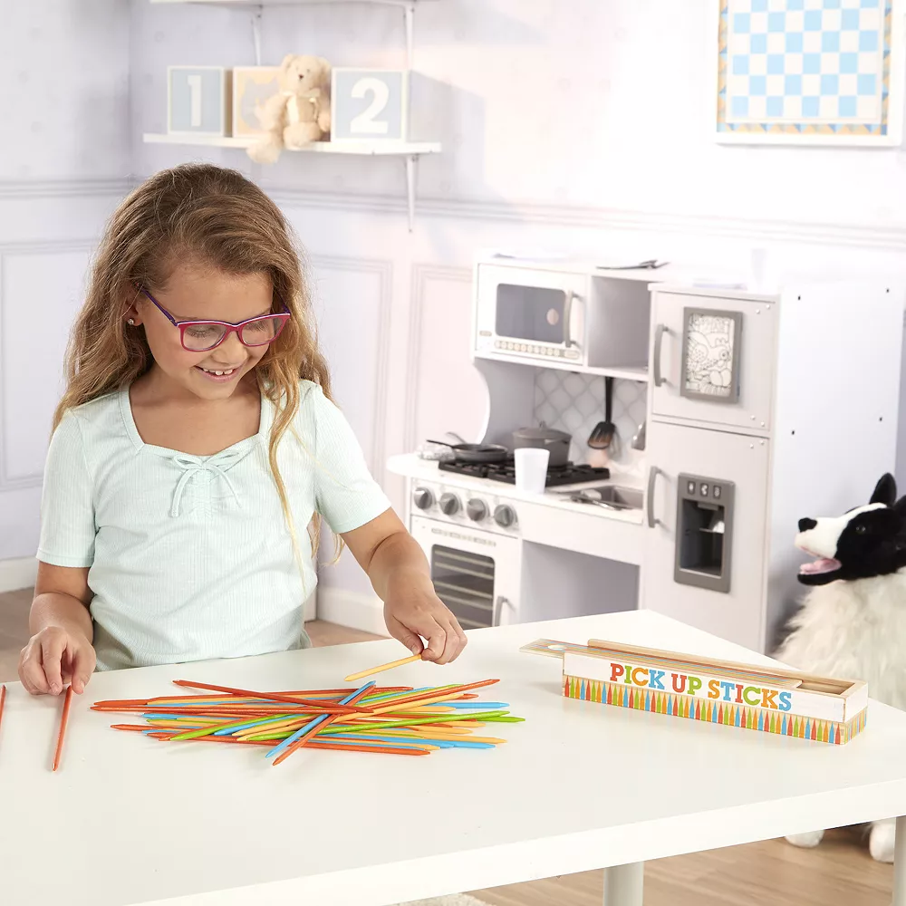 Melissa & Doug Wooden Pick-Up Sticks Tabletop Game - Image 2