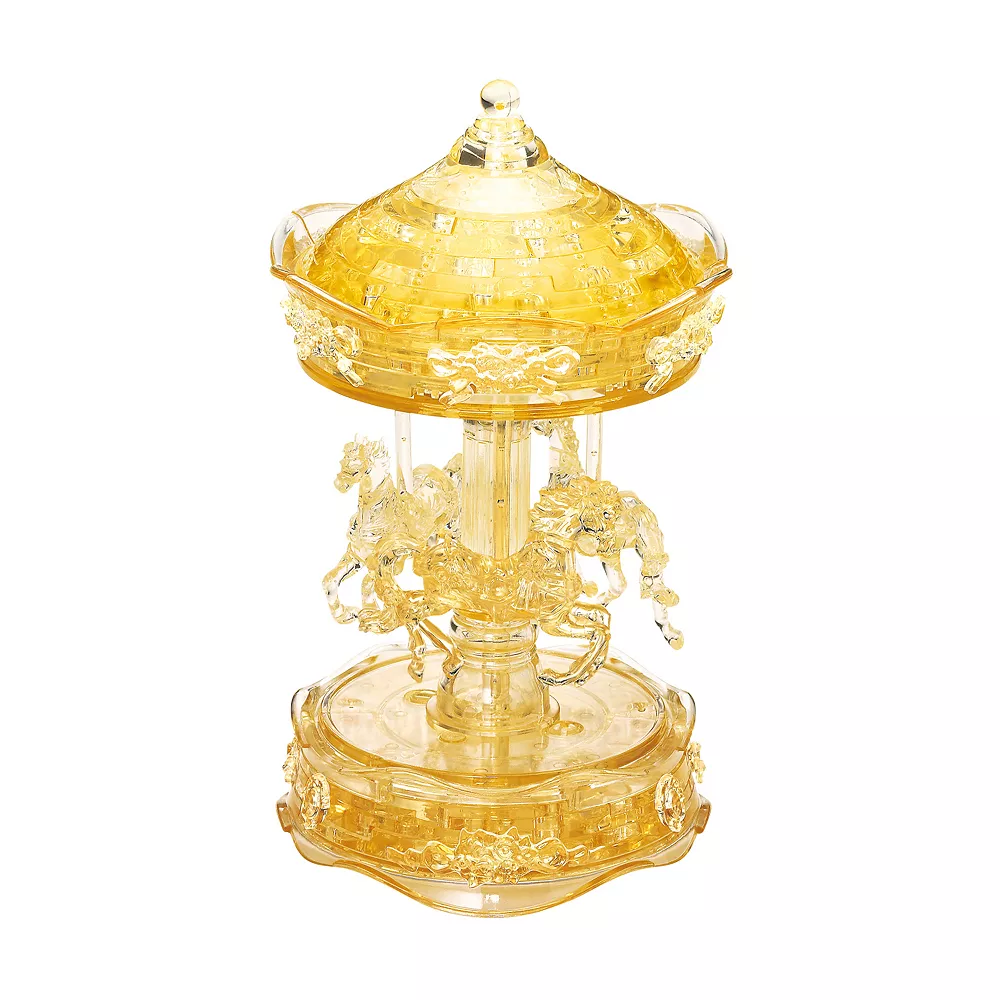 University Games 3D Crystal Puzzle - Carousel 83-Pieces