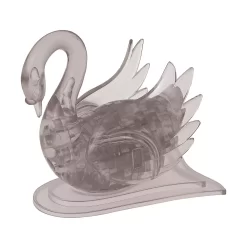 University Games 3D Crystal Puzzle - Black Swan 43-Pieces