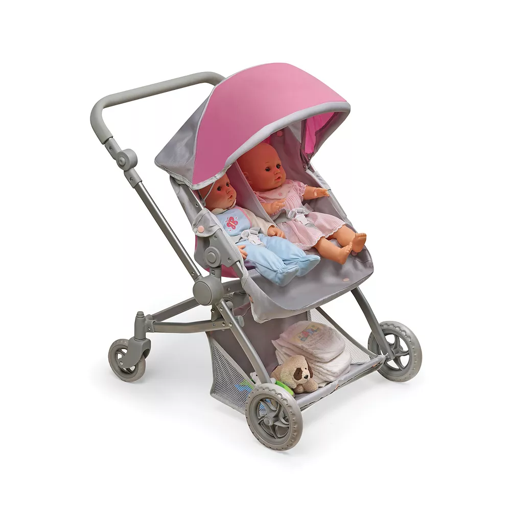 Badger Basket Voyage Twin Carriage Doll Stroller - Image 5