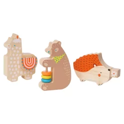 Manhattan Toy Musical Forest Trio 3-Piece Wooden Toy Set
