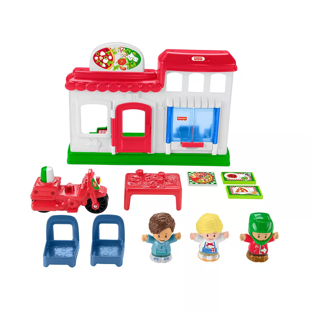 Fisher Price Little People Fisher-Price We Deliver Pizza Place Dollhouse And Accessories Set