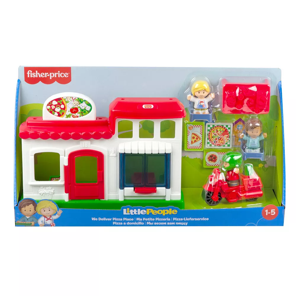 Fisher Price Little People Fisher-Price We Deliver Pizza Place Dollhouse And Accessories Set - Image 2