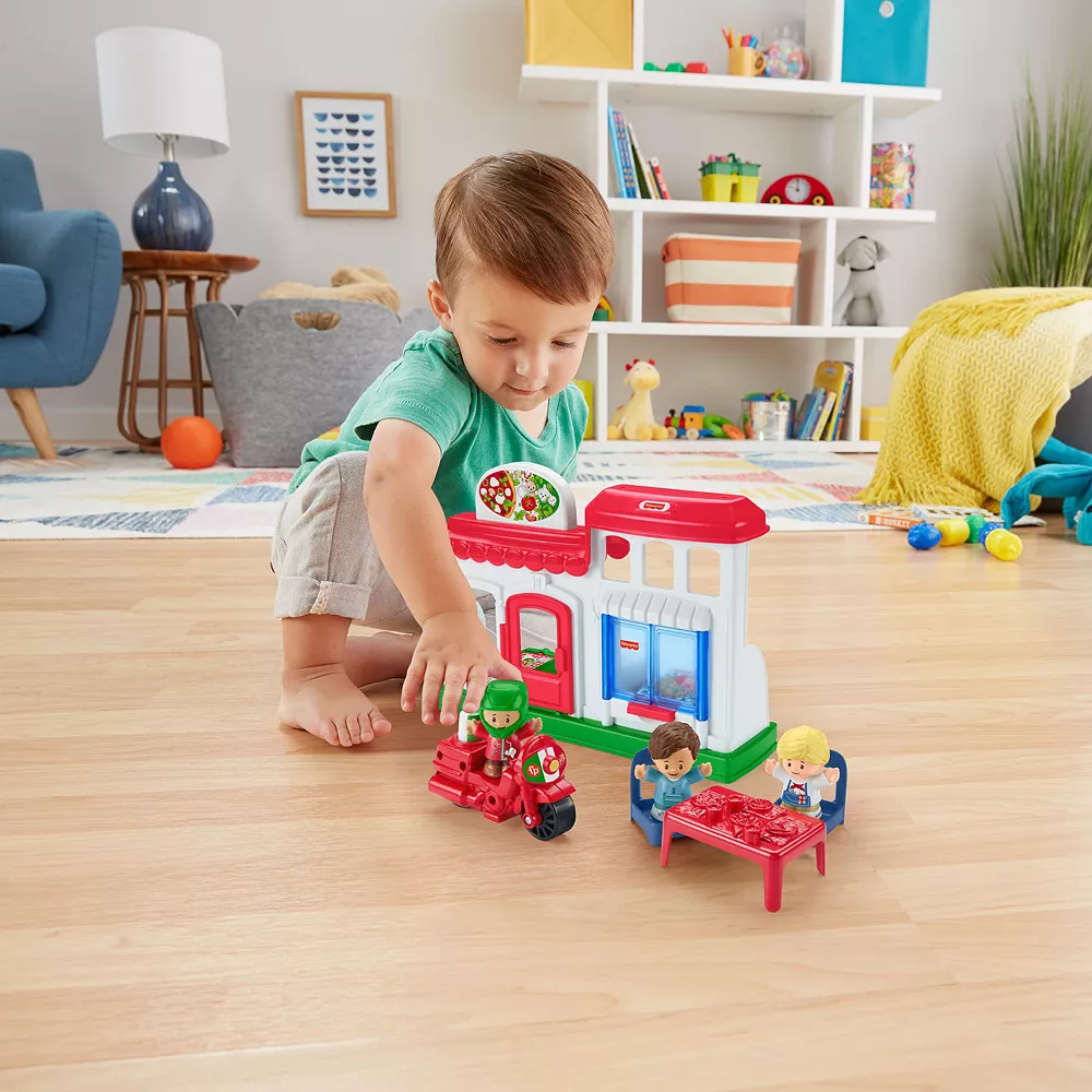 Fisher Price Little People Fisher-Price We Deliver Pizza Place Dollhouse And Accessories Set - Image 3
