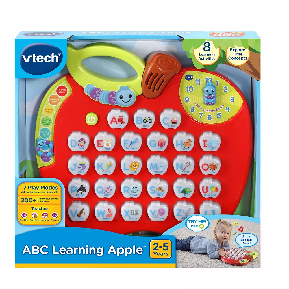VTech ABC Learning Apple Interactive Kids Toy - Image 2