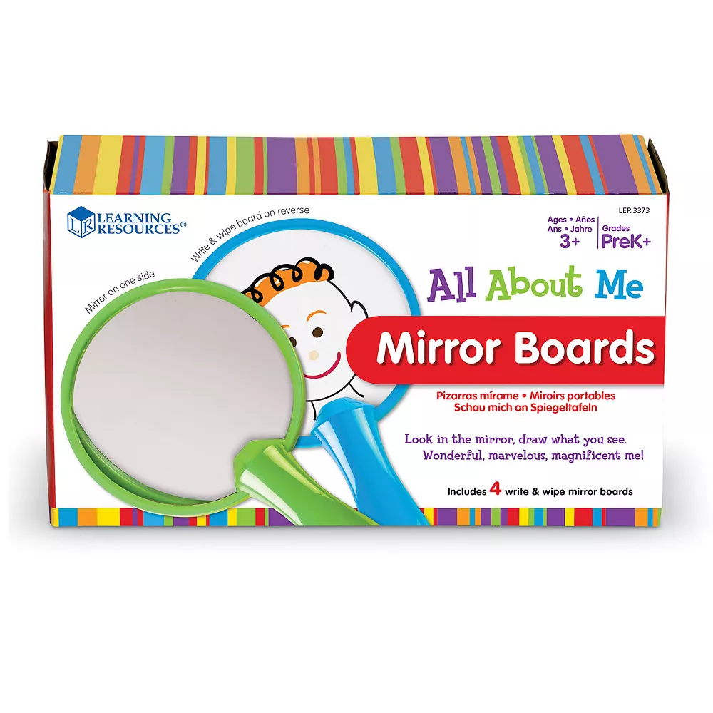 Learning Resources All About Me Mirror Boards Set Of 4 Learning Toy - Image 3
