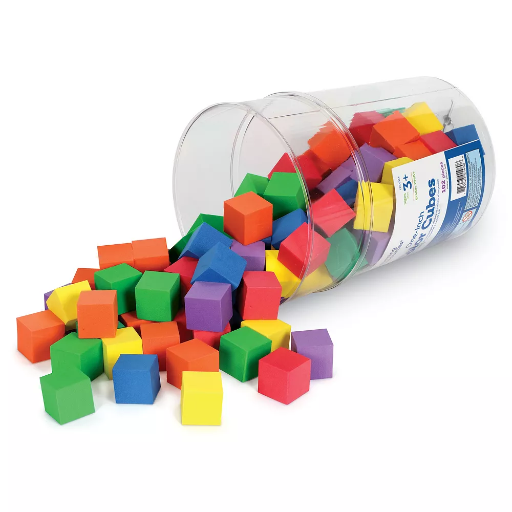 Learning Resources Soft Foam Color Cubes Learning Toy - Image 2