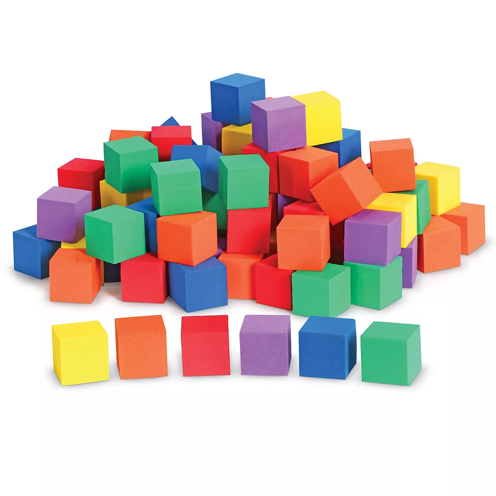 Learning Resources Soft Foam Color Cubes Learning Toy - Image 3