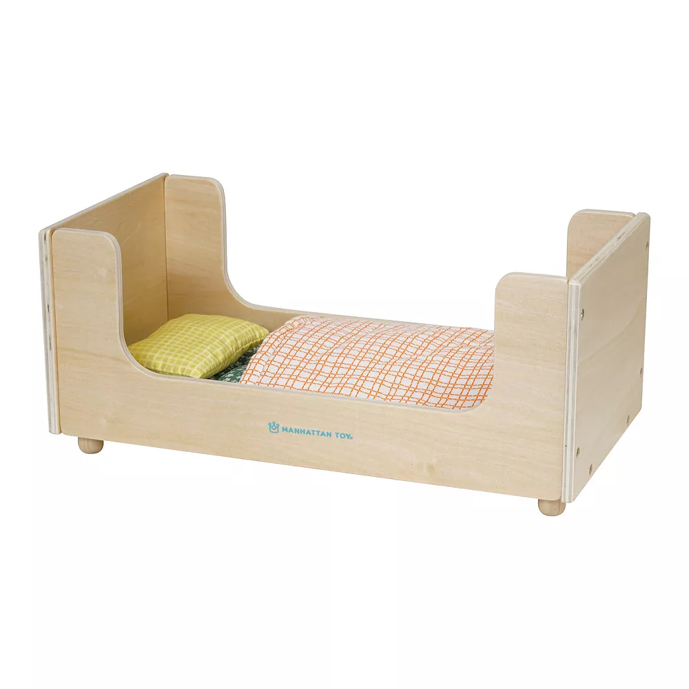Manhattan Toy Night Night Wooden Play Sleigh Bed