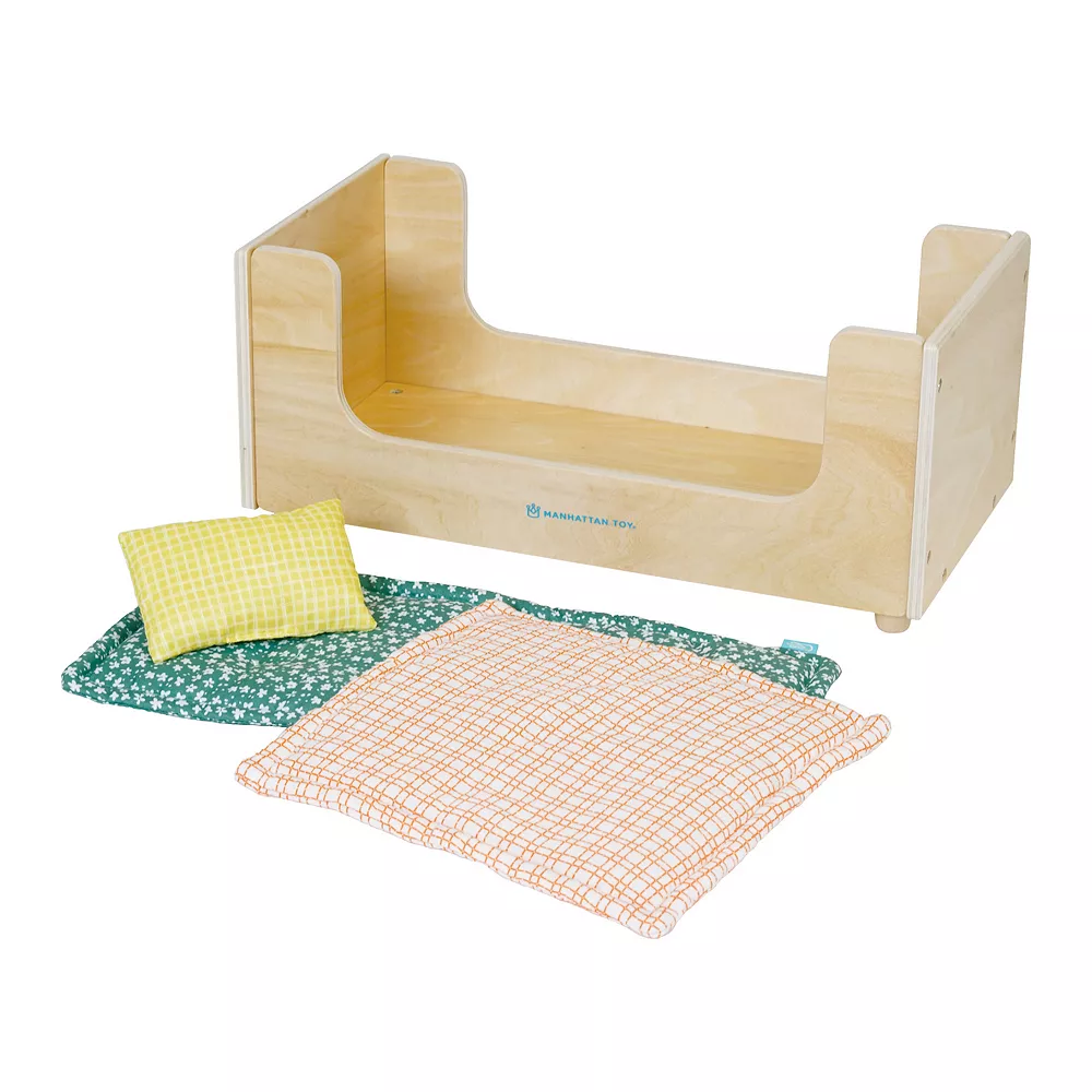 Manhattan Toy Night Night Wooden Play Sleigh Bed - Image 3