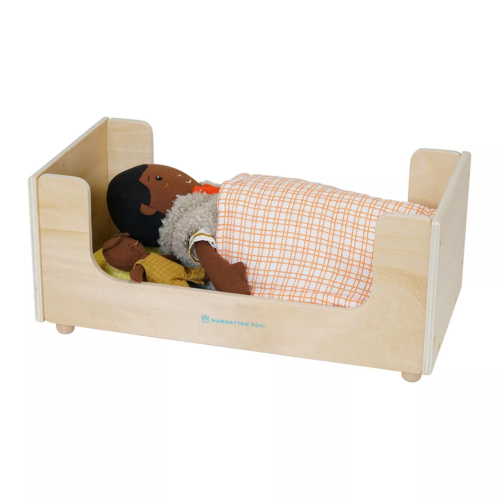 Manhattan Toy Night Night Wooden Play Sleigh Bed - Image 4