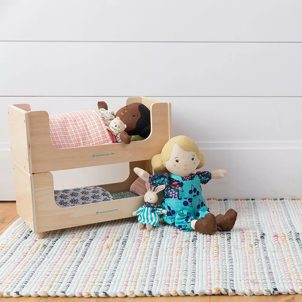 Manhattan Toy Night Night Wooden Play Sleigh Bed - Image 5