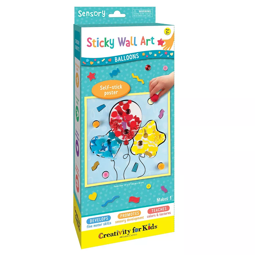 Creativity For Kids Sensory Sticky Wall Art Balloons