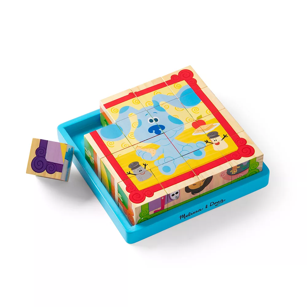 Melissa & Doug Blue's Clues & You Wooden Cube Puzzle