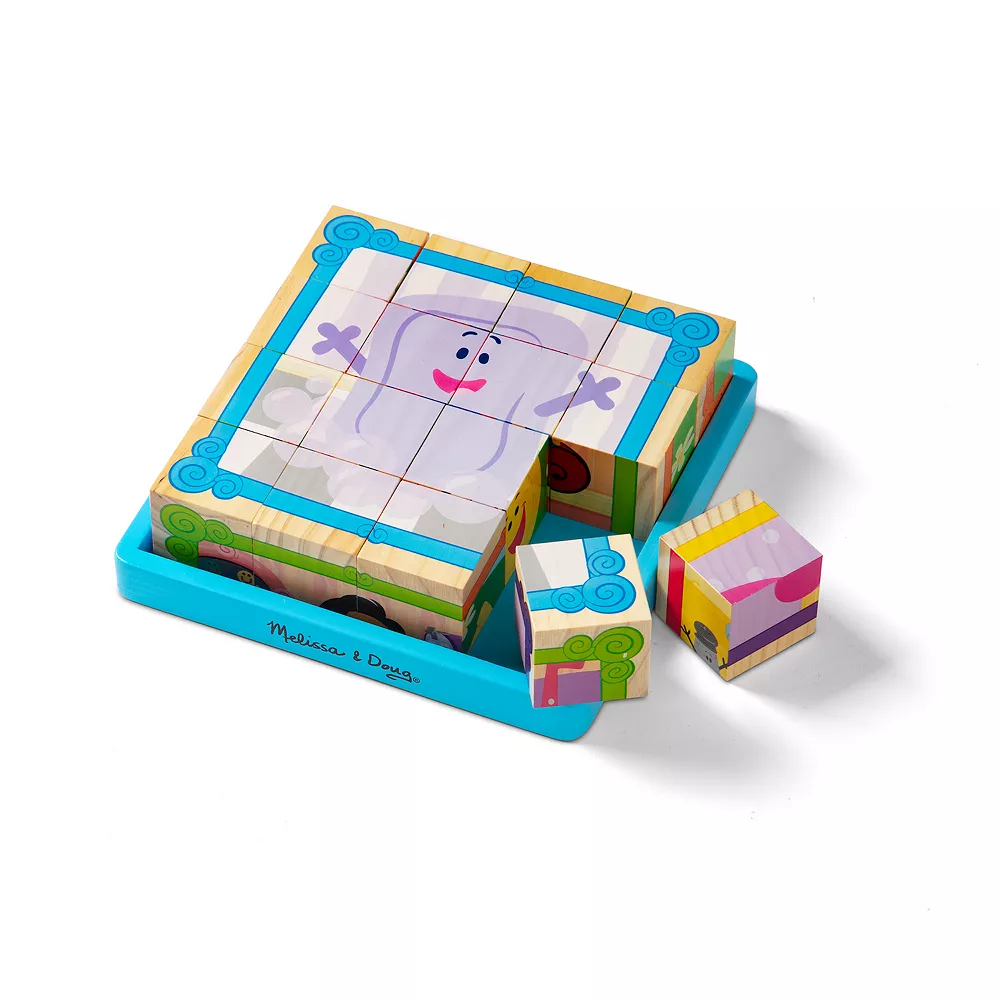 Melissa & Doug Blue's Clues & You Wooden Cube Puzzle - Image 4