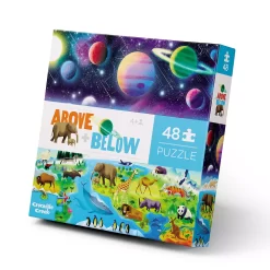 Crocodile Creek Above + Below Earth & Space 48-piece Jigsaw Floor Puzzle
