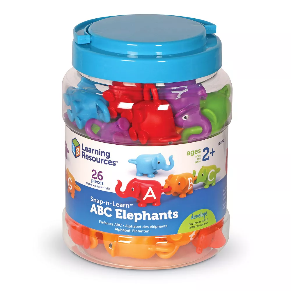 Learning Resources Snap-n-Learn ABC Elephants Early Education Toy