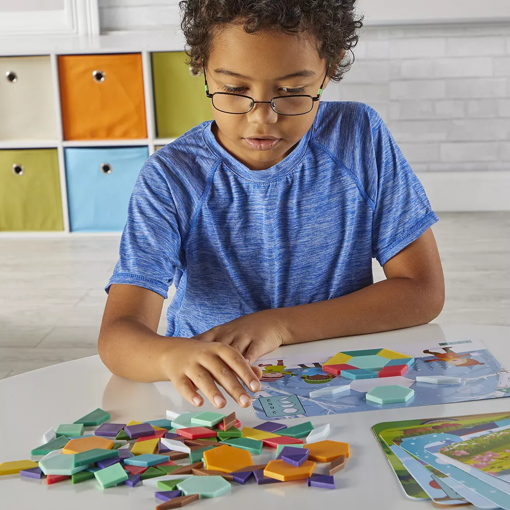 Hand2mind Seasons & Weather Pattern Block Puzzle Set - Image 4