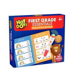 Educational Insights Hot Dots First Grade Essentials Reading & Math Workbook