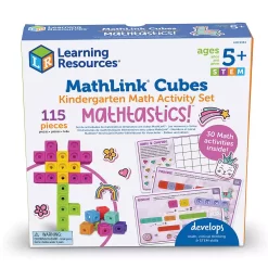 Learning Resources MathLink Cubes Kindergarten Math Activity Set: Mathatics!