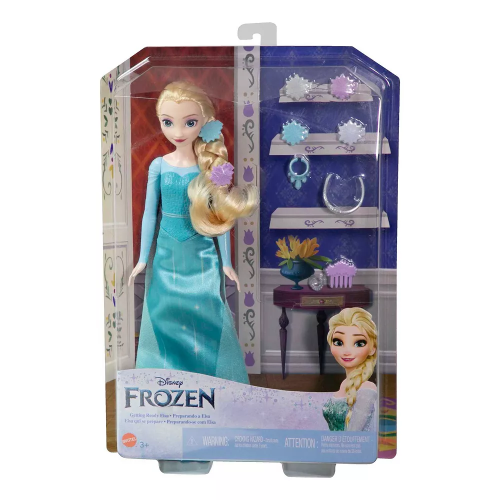 Disney's Frozen Toys Elsa Fashion Doll And Accessories By Mattel