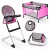 Bayer Doll High Chair And Crib Set