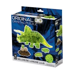 BePuzzled Triceratops With Baby Crystal Puzzle