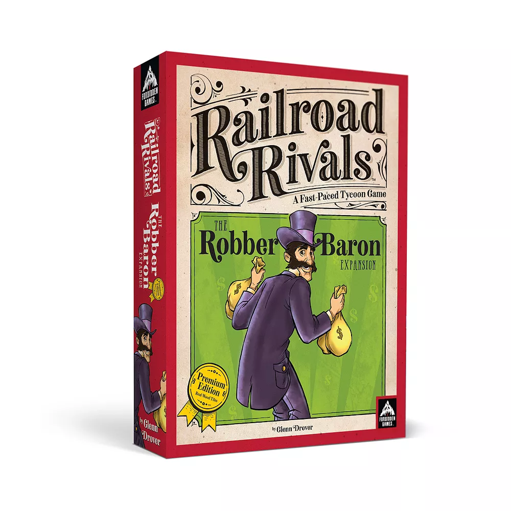 Front Porch Games Railroad Rivals The Robber Baron Expansion - Premium Edition