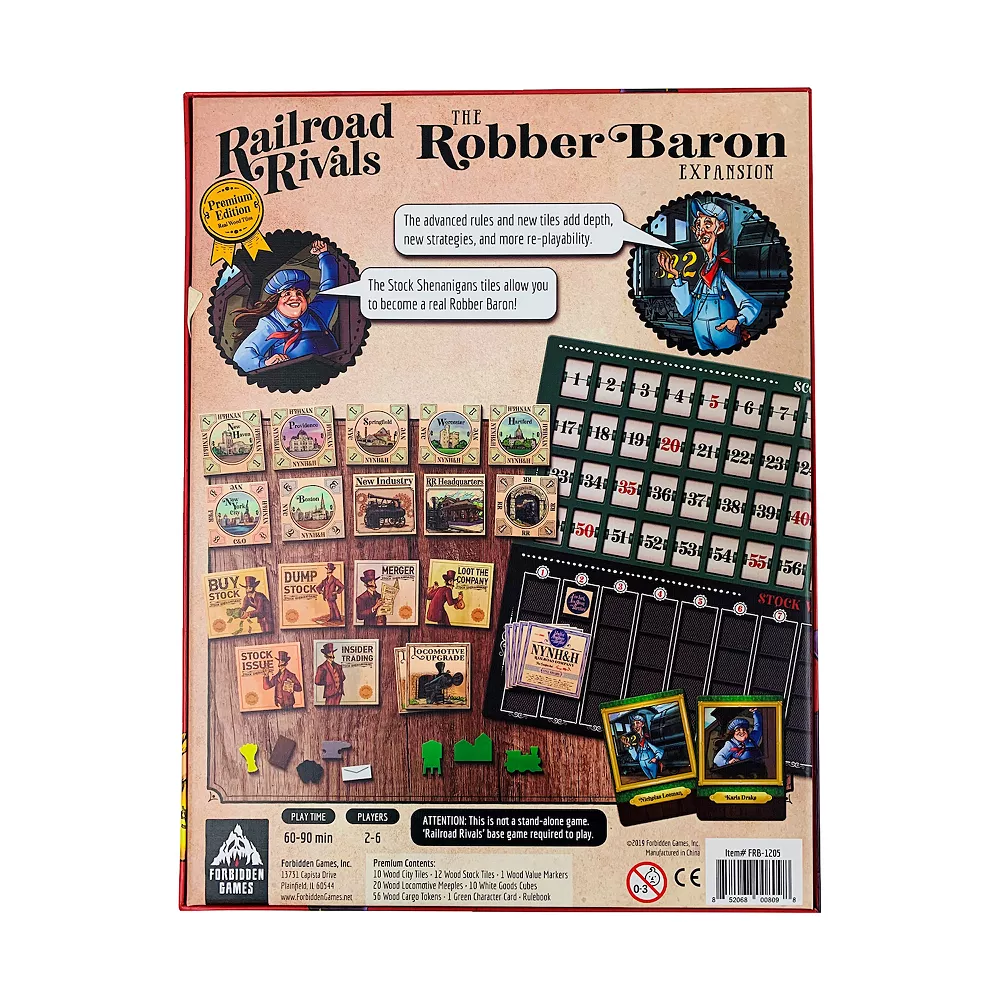 Front Porch Games Railroad Rivals The Robber Baron Expansion - Premium Edition - Image 3