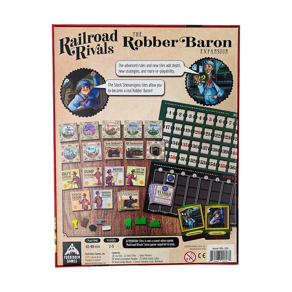 Front Porch Games Railroad Rivals - The Robber Baron Expansion - Image 2