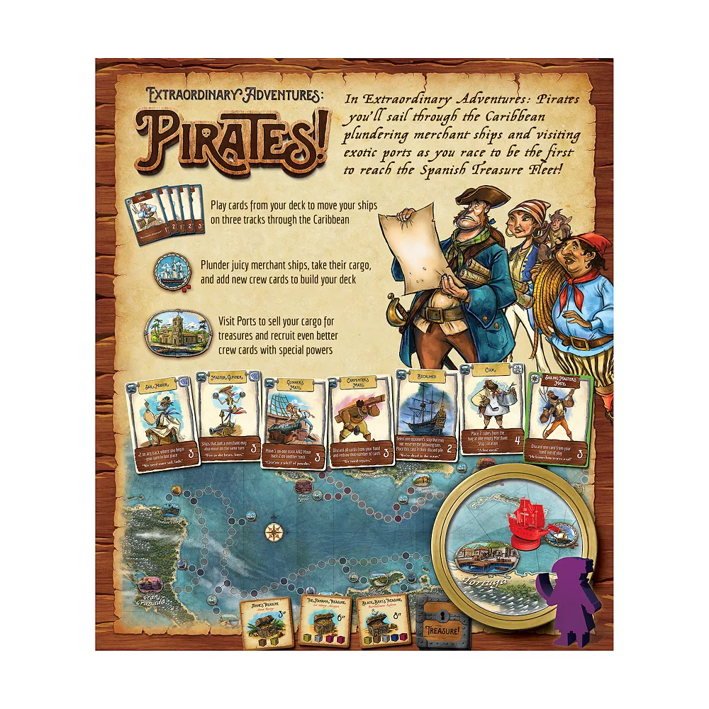 Forbidden Games Extraordinary Adventures: Pirates! Board Game - Image 2