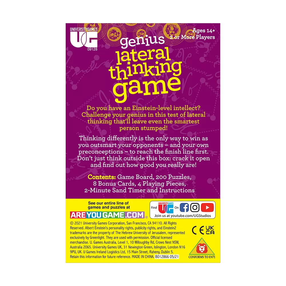 University Games Einstein Genius Lateral Thinking Game - Image 2