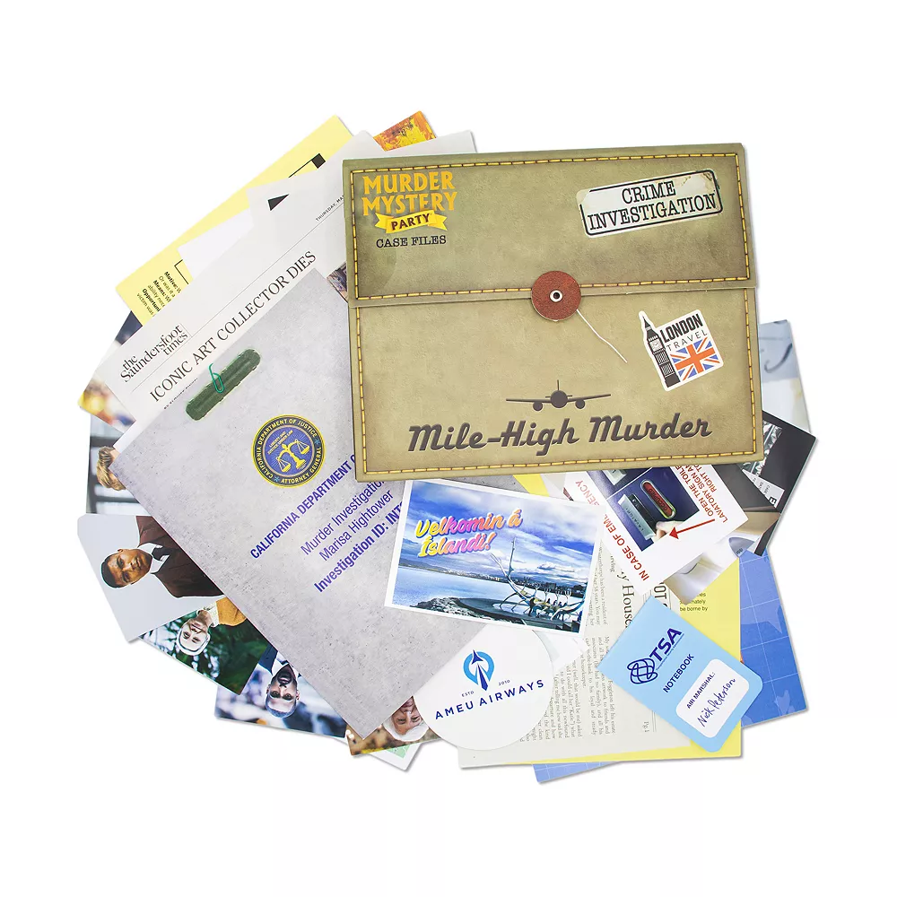 University Games Murder Mystery Party Case Files: Mile-High Murder - Image 3