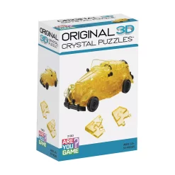 3D Crystal Puzzle - Classic Car (Yellow): 53 Pcs