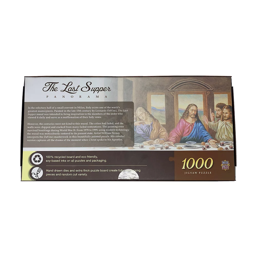 Masterpieces Puzzles The Last Supper 1000-Piece Panorama Puzzle - Image 3