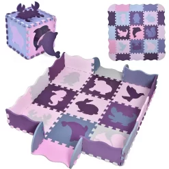 Purple EVA Foam Floor Mat