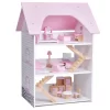 Wooden Dollhouse With Furniture