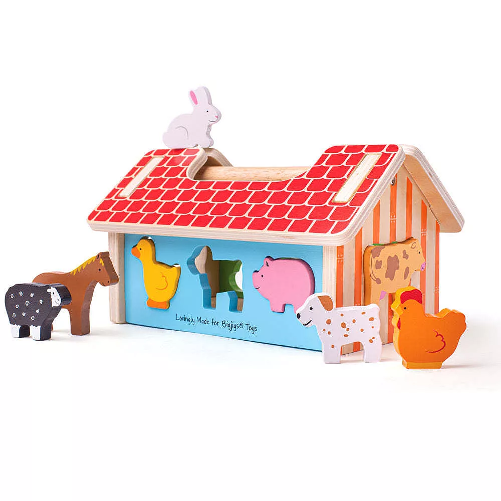 Bigjigs Toys, Farmhouse Sorter