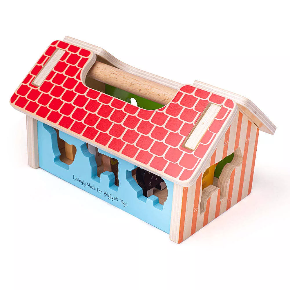 Bigjigs Toys, Farmhouse Sorter - Image 2