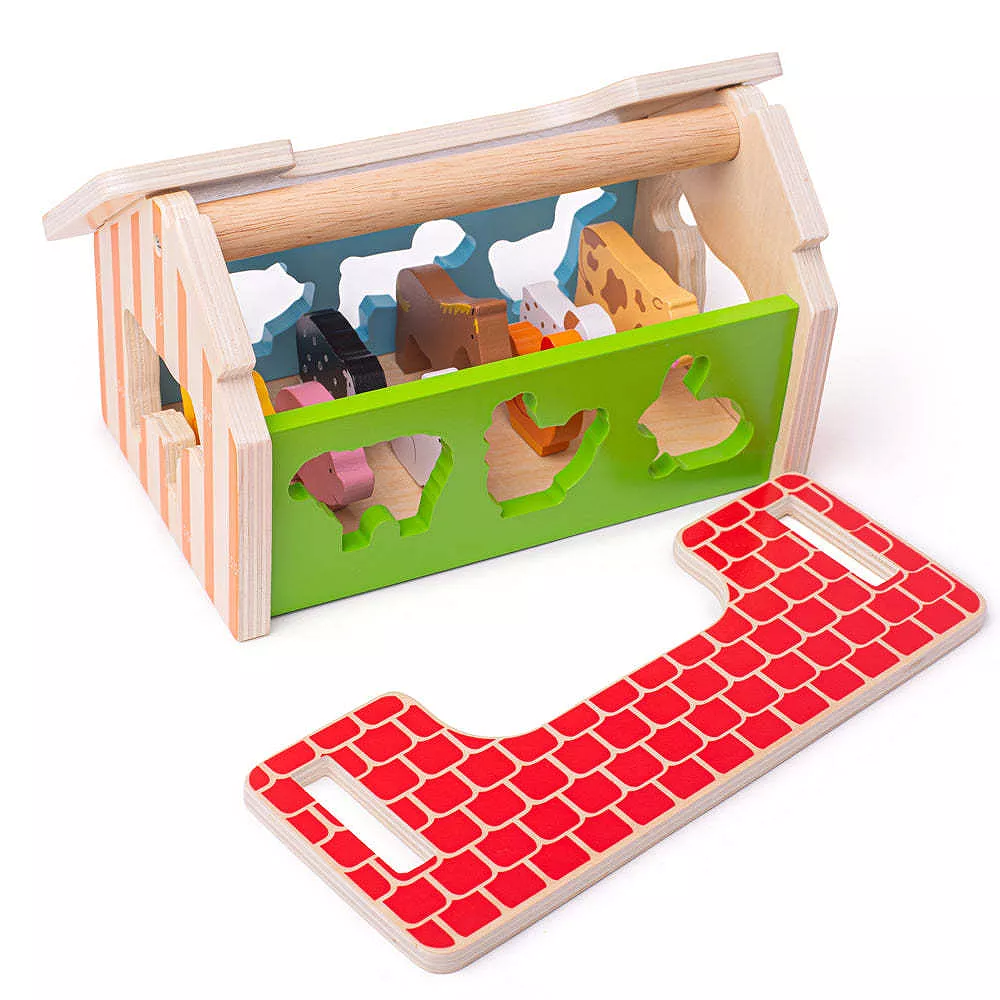 Bigjigs Toys, Farmhouse Sorter - Image 3
